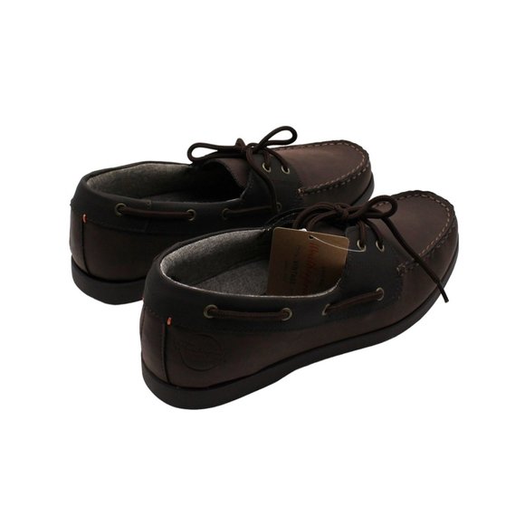 Weatherproof Vintage Mens Brown Cushioned Benny Round Toe Lace-up Boat Shoes 10 - Picture 5 of 7